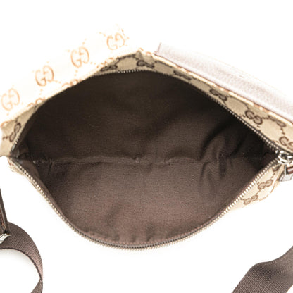 Gucci GG Canvas Double Pocket Belt Bag (SHG-IK6GbF)