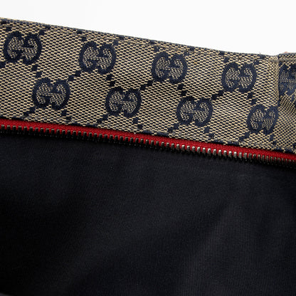 Gucci GG Canvas Double Pocket Belt Bag (SHF-SkYvtK)