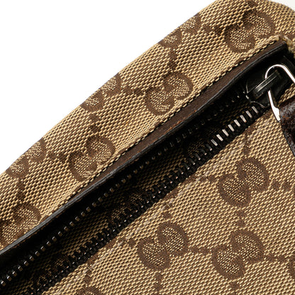 Gucci GG Canvas Double Pocket Belt Bag