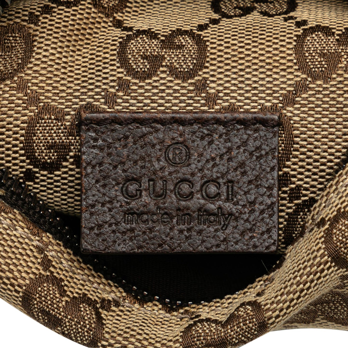 Gucci GG Canvas Double Pocket Belt Bag