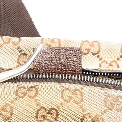 Gucci GG Canvas Double Pocket Belt Bag