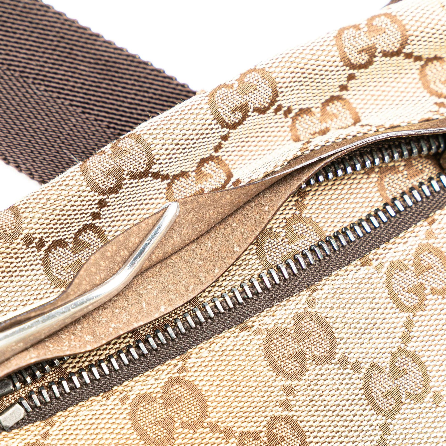 Gucci GG Canvas Double Pocket Belt Bag