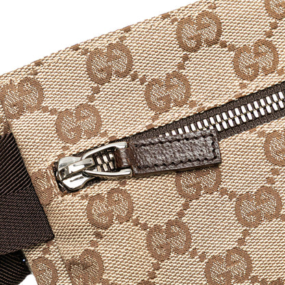 Gucci GG Canvas Double Pocket Belt Bag