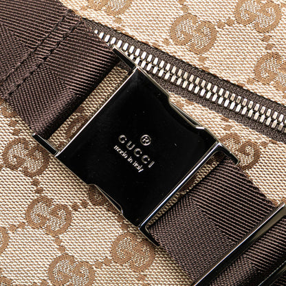Gucci GG Canvas Double Pocket Belt Bag