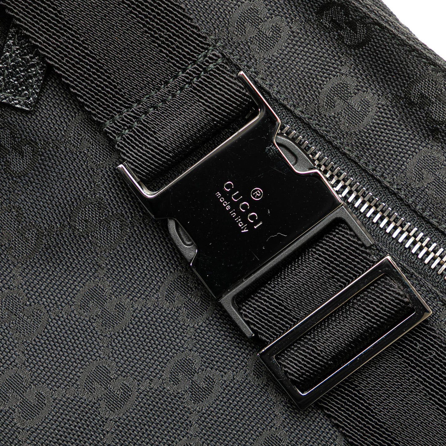 Gucci GG Canvas Double Pocket Belt Bag