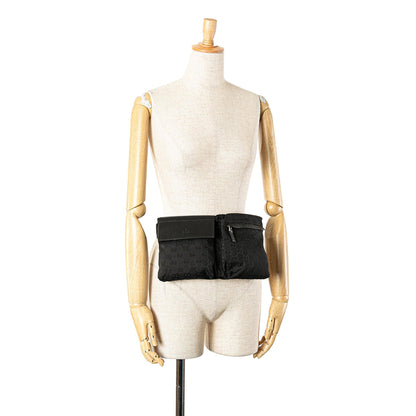 Gucci GG Canvas Double Pocket Belt Bag