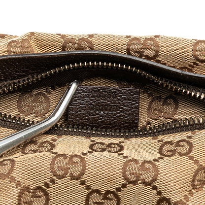 Gucci GG Canvas Double Pocket Belt Bag