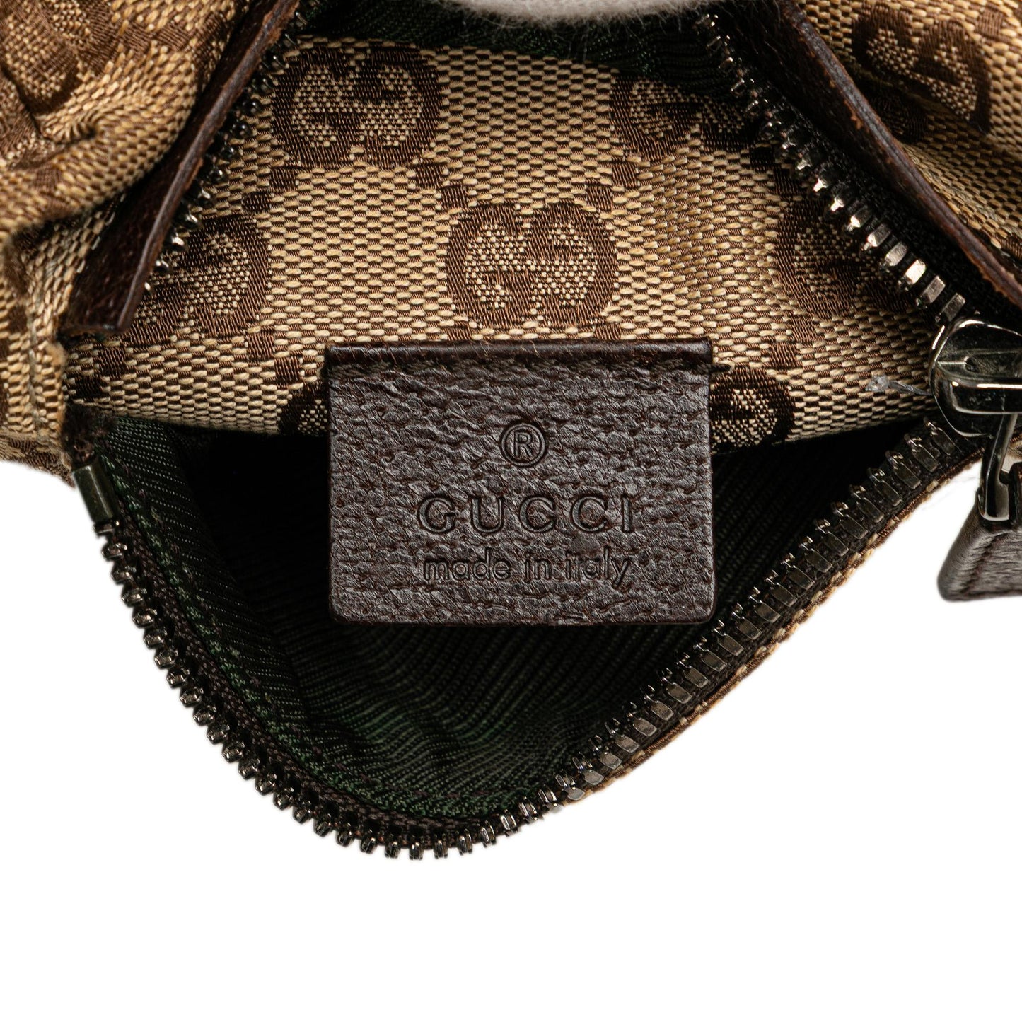 Gucci GG Canvas Double Pocket Belt Bag