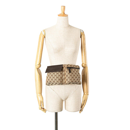 Gucci GG Canvas Double Pocket Belt Bag
