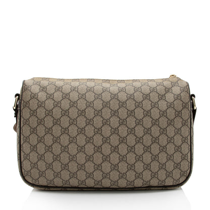 Gucci GG Canvas Double Pocket Messeneger Bag (SHF-UBcIwa)