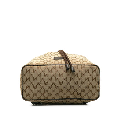 Gucci GG Canvas Drawstring Backpack (SHG-YazrQc)