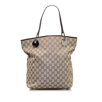 Gucci GG Canvas Eclipse Tote Bag (SHG-jVoOHK)