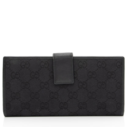 Gucci GG Canvas Flap Continental Wallet (SHF-5hwW9Y)