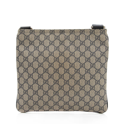 Gucci GG Canvas Flat Messenger Bag (SHF-KV7N6r)