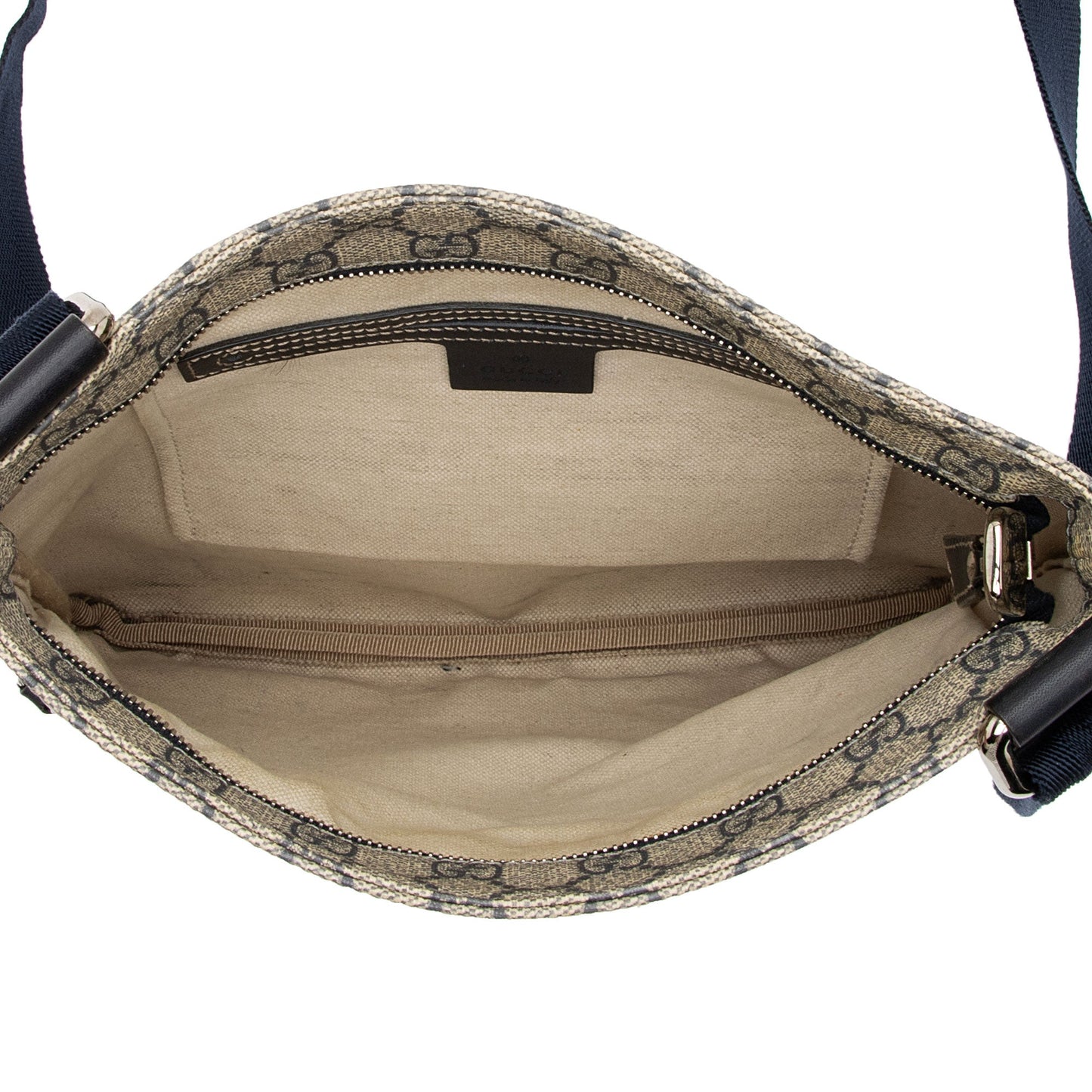 Gucci GG Canvas Flat Messenger Bag (SHF-KV7N6r)