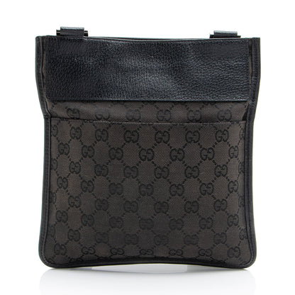 Gucci GG Canvas Flat Messenger (SHF-Br9CH5)