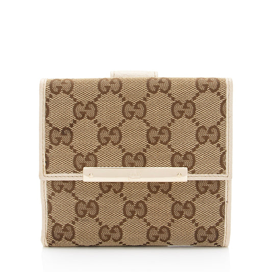 Gucci GG Canvas French Wallet (SHF-lnQont)