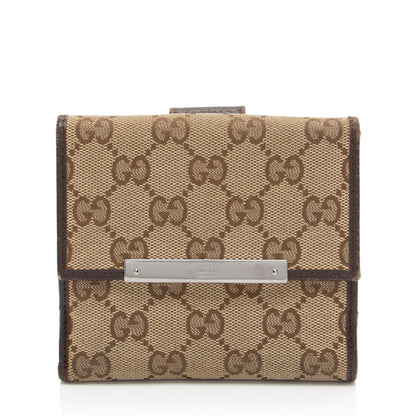 Gucci GG Canvas French Wallet (SHF-Acn7sT)