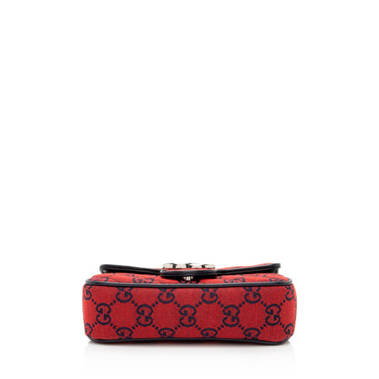 Gucci GG Canvas GG Marmont Mini Flap Bag