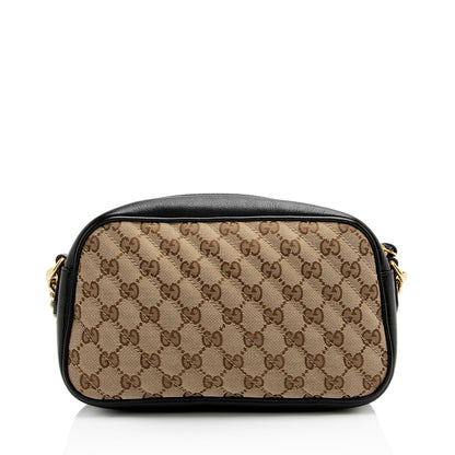 Gucci GG Canvas GG Marmont Small Shoulder Bag (SHF-OkDG16)