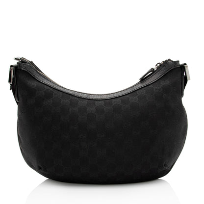 Gucci GG Canvas Half Moon Medium Messenger Bag (SHF-aTmqfv)