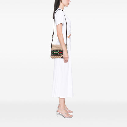 Gucci GG Canvas Hasler Web Crossbody
