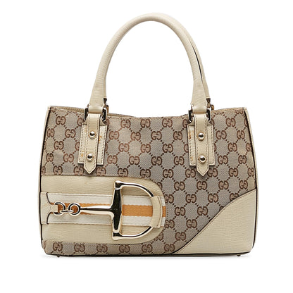 Gucci GG Canvas Hasler Web Shoulder Bag (SHG-gXgbJg)