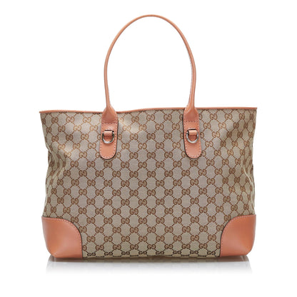 Gucci GG Canvas Heart Bit Tote (SHG-3fnCTw)