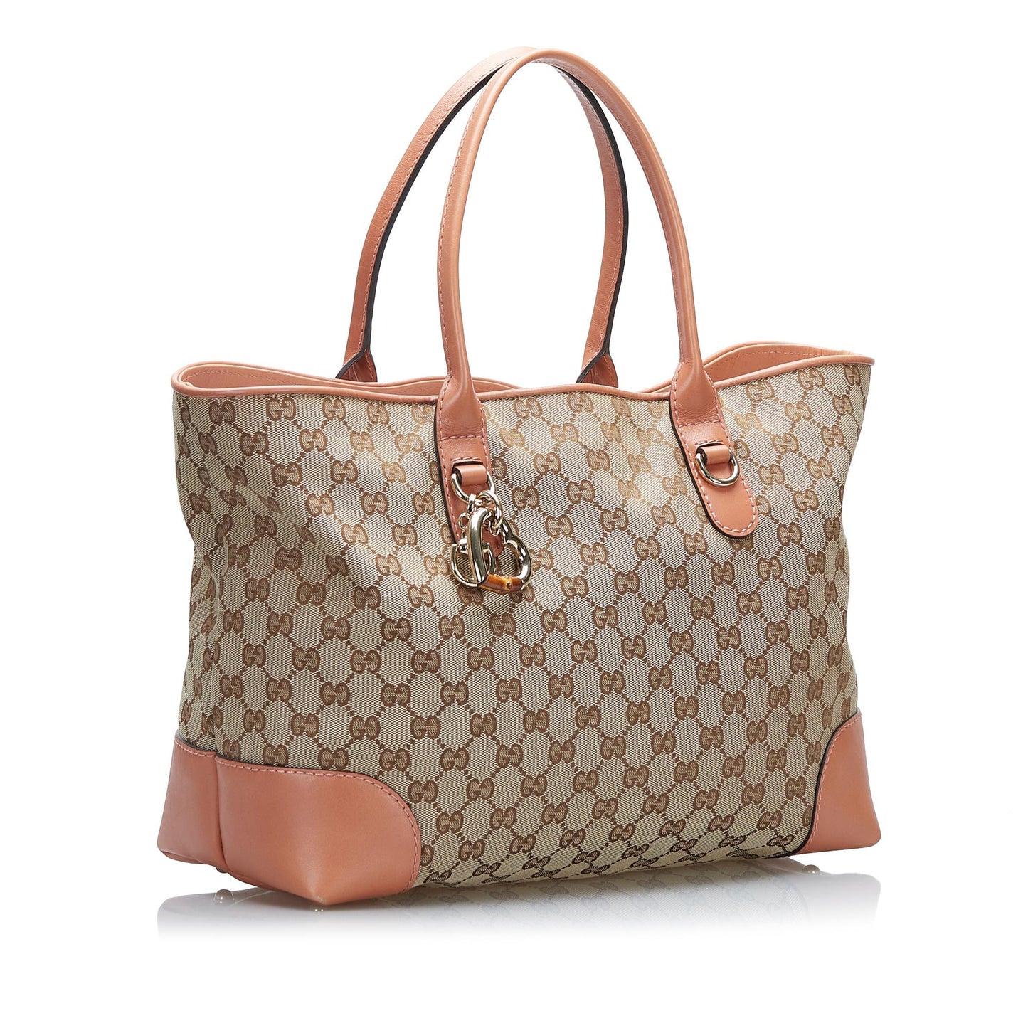 Gucci GG Canvas Heart Bit Tote (SHG-3fnCTw)