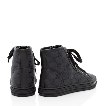 Gucci GG Canvas High Top Sneakers - Size 5.5 / 35.5