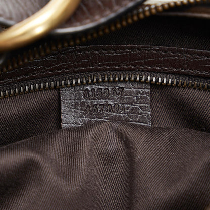 Gucci GG Canvas Horsebit Hobo (SHG-PLy3yh)