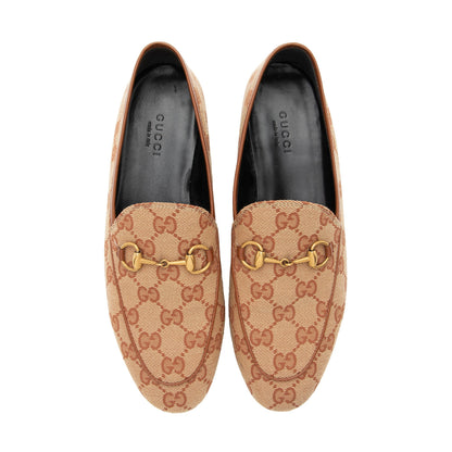 Gucci GG Canvas Horsebit Jordaan Loafers - Size 6.5 / 36.5 - FINAL SALE (SHF-DyXTtO)
