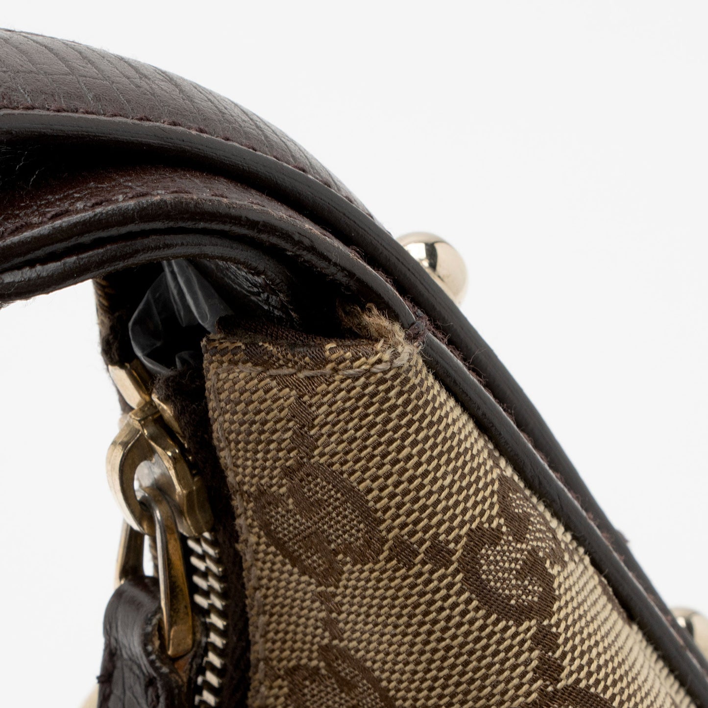 Gucci GG Canvas Horsebit Medium Hobo (SHF-V8RIx7)