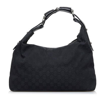 Gucci GG Canvas Horsebit Shoulder Bag (SHG-rc6XaO)