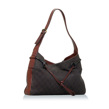 Gucci GG Canvas Horsebit Shoulder Bag (SHG-LWBer5)