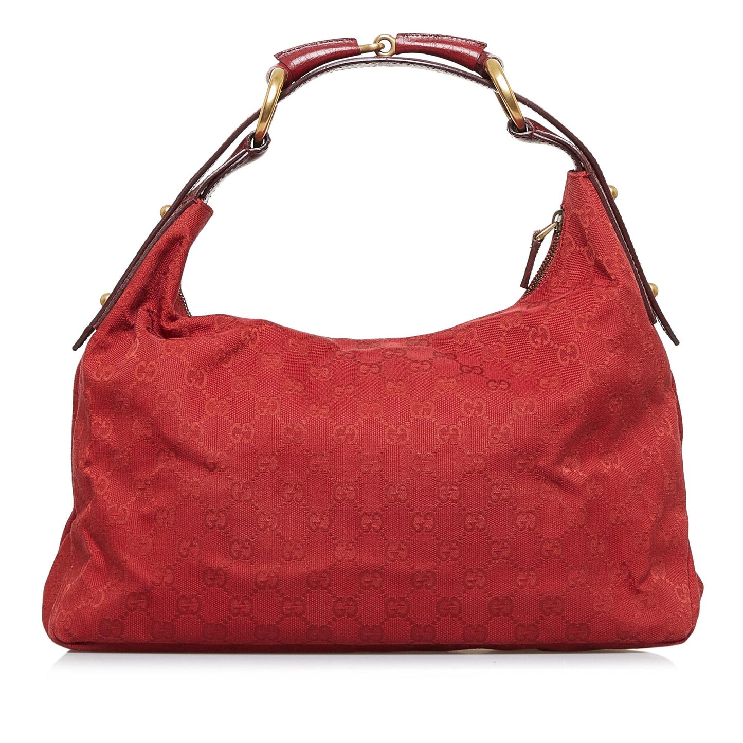 Gucci GG Canvas Horsebit Shoulder Bag (SHG-uF7nDd)