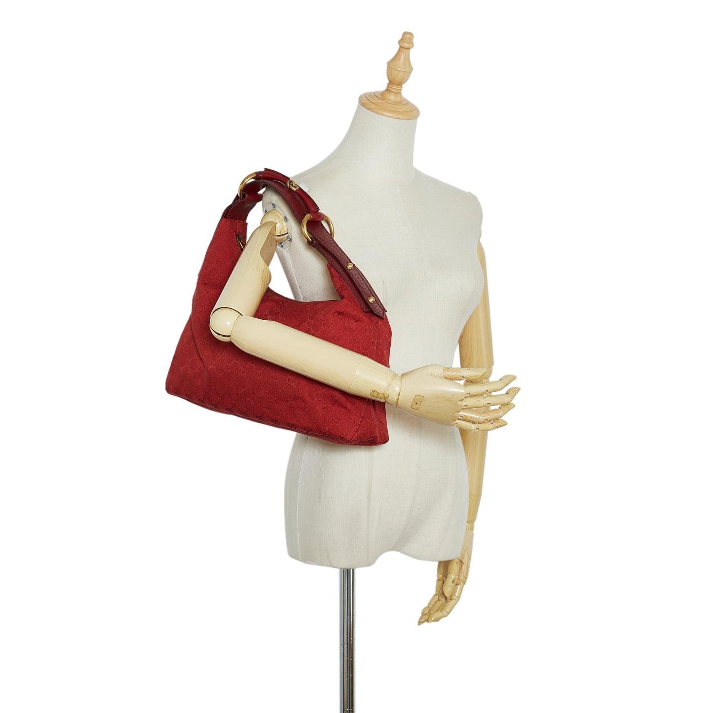 Gucci GG Canvas Horsebit Shoulder Bag (SHG-uF7nDd)