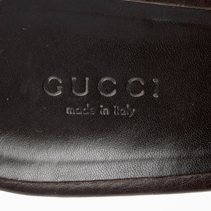 Gucci GG Canvas Horsebit Wood Mules - Size 7.5 / 37.5 (SHF-fMVVfs)
