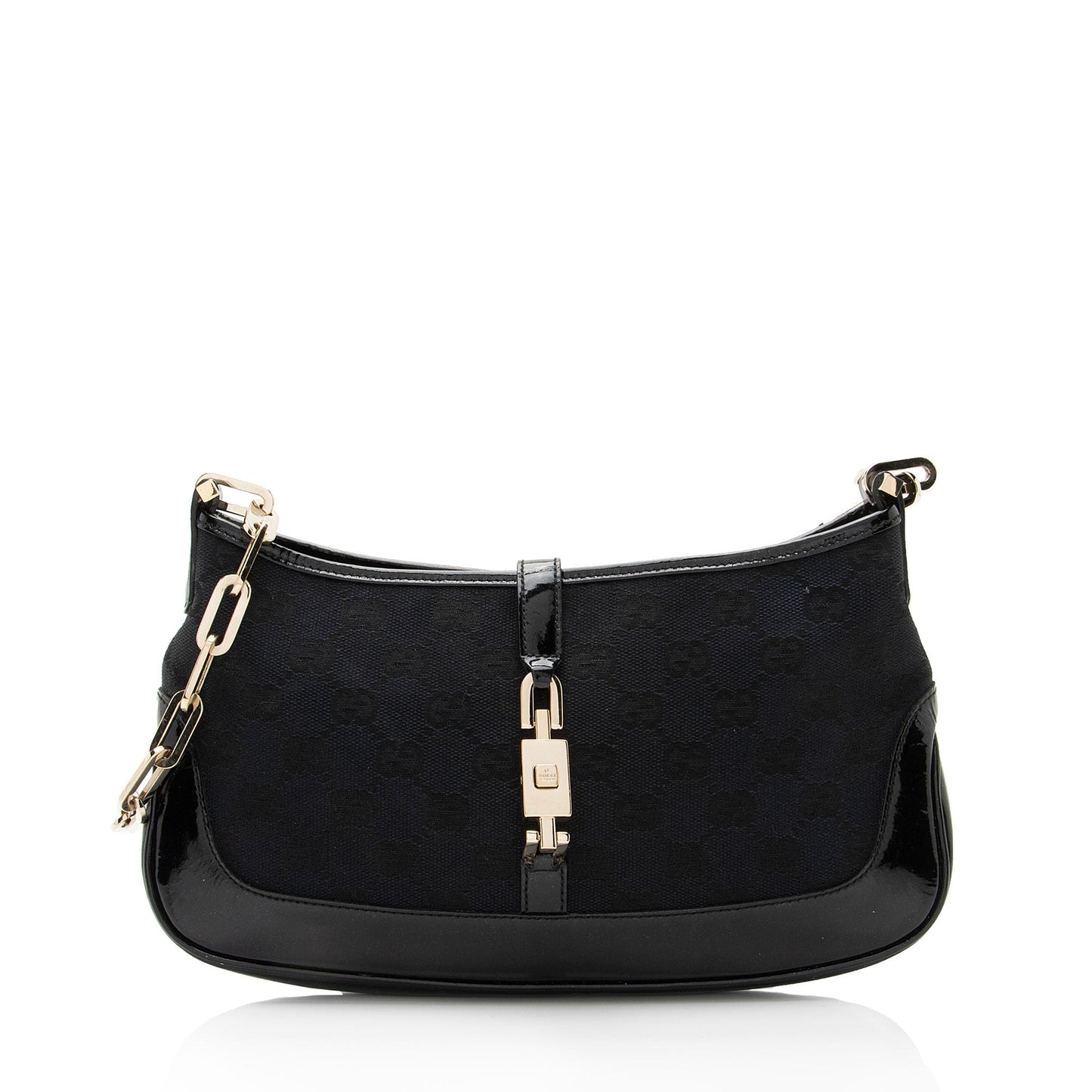 Gucci GG Canvas Jackie Chain Small Shoulder Bag (SHF-MrNplz)