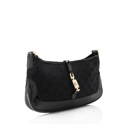 Gucci GG Canvas Jackie Chain Small Shoulder Bag (SHF-MrNplz)