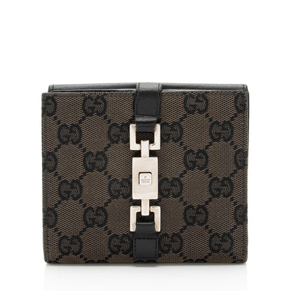 Gucci GG Canvas Jackie French Wallet (SHF-jqPlLy)