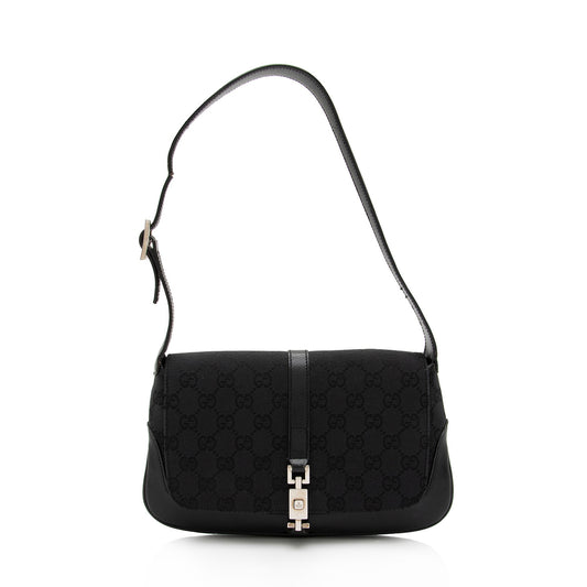 Gucci GG Canvas Jackie Small Shoulder Bag - FINAL SALE (SHF-gN3WT6)