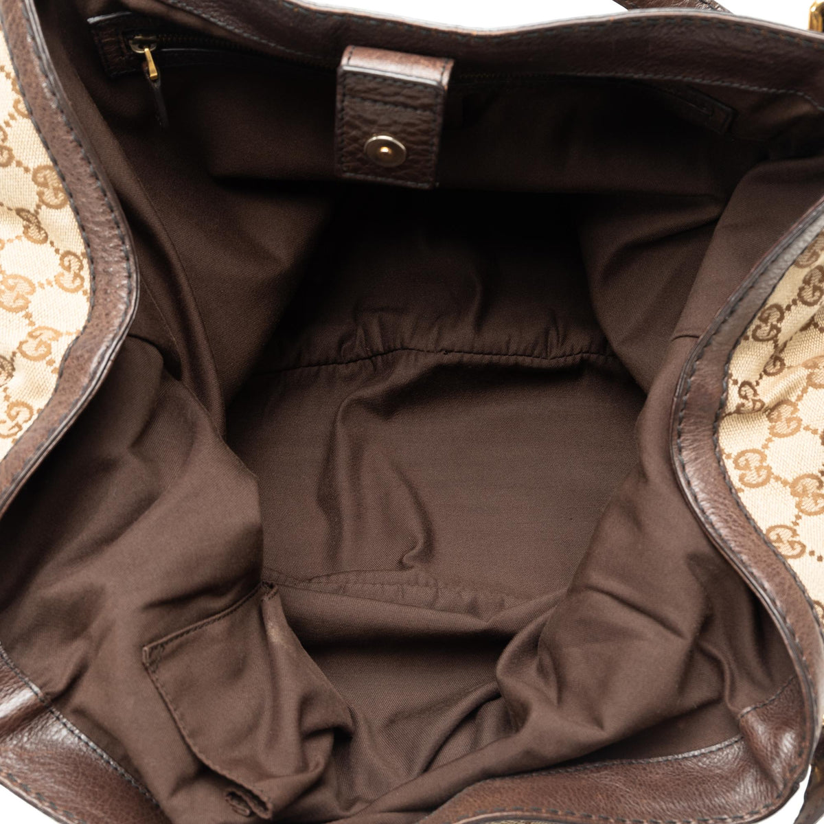 Gucci GG Canvas Jockey Shoulder Bag (SHG-CIMJ65)