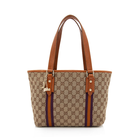 Gucci GG Canvas Jolicoeur Medium Tote (SHF-JDa0i6)