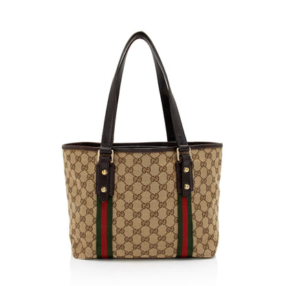 Gucci GG Canvas Jolicoeur Medium Tote (SHF-U5hUpD)