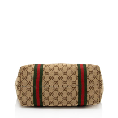 Gucci GG Canvas Jolicoeur Medium Tote (SHF-U5hUpD)