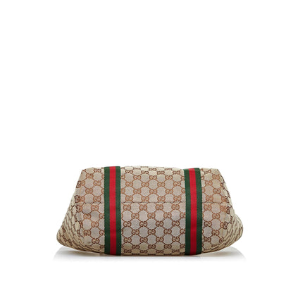 Gucci GG Canvas Jolicoeur Tote (SHG-KVNUBE)