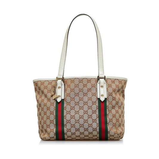 Gucci GG Canvas Jolicoeur Tote (SHG-KVNUBE)