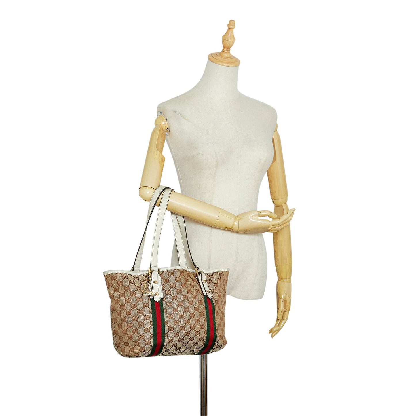 Gucci GG Canvas Jolicoeur Tote (SHG-KVNUBE)