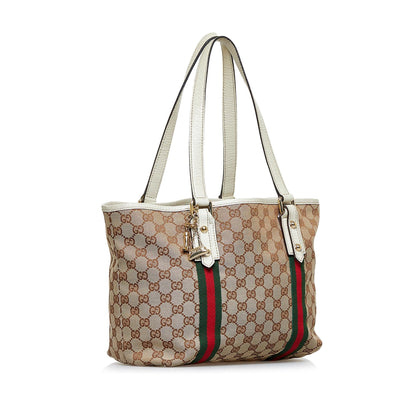 Gucci GG Canvas Jolicoeur Tote (SHG-KVNUBE)
